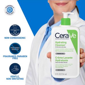 cerave hydrating cleanser for normal to dry skin 236ml made in uk