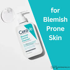 cerave blemish control cleanser 236ml for blemish prone skin, made in uk