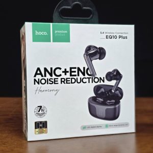hoco eq10 plus wireless earbuds – anc + enc noise reduction, led display, 5.4 bluetooth (c 3054)
