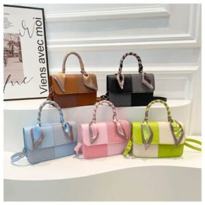 women’s pu leather one shoulder crossbody bag – compact & stylish